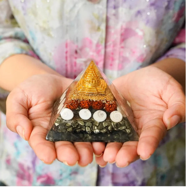 Money Magnet Pyrite Pyramid Vastu for Home, Certified Pyrite Stone Original Pyramid